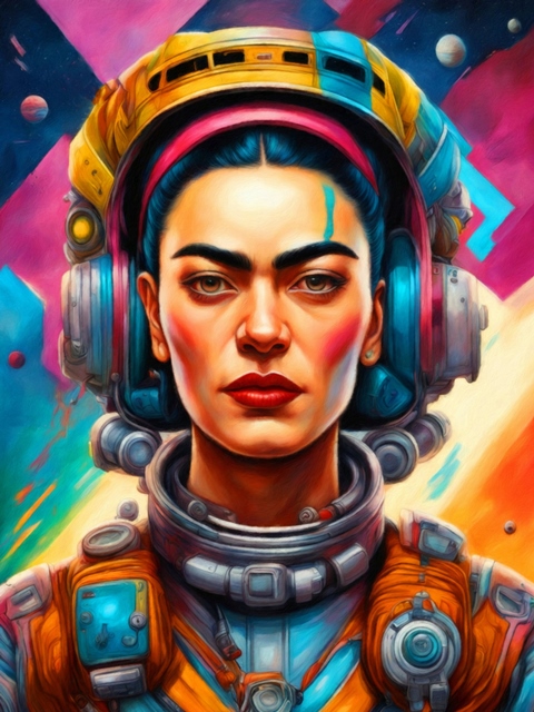 Pop Art- Frida Kahlo-Astronaut1k.jpg